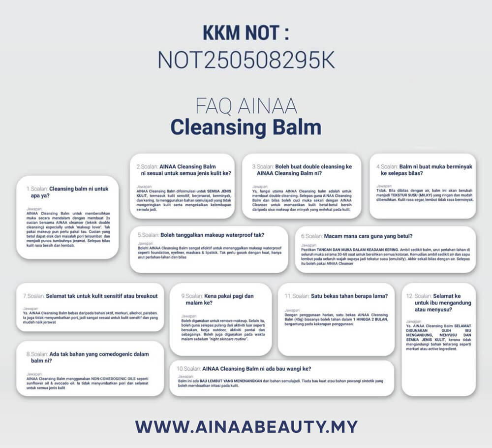 ainaa cleansing balm (pre order)